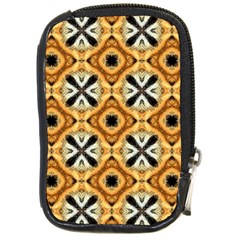 Faux Animal Print Pattern Compact Camera Leather Case by GardenOfOphir