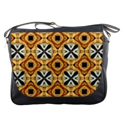 Faux Animal Print Pattern Messenger Bag