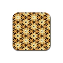 Faux Animal Print Pattern Drink Coaster (square) by GardenOfOphir
