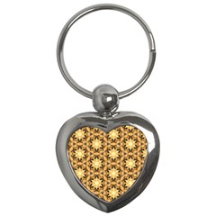 Faux Animal Print Pattern Key Chain (heart) by GardenOfOphir