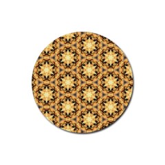 Faux Animal Print Pattern Drink Coasters 4 Pack (round) by GardenOfOphir