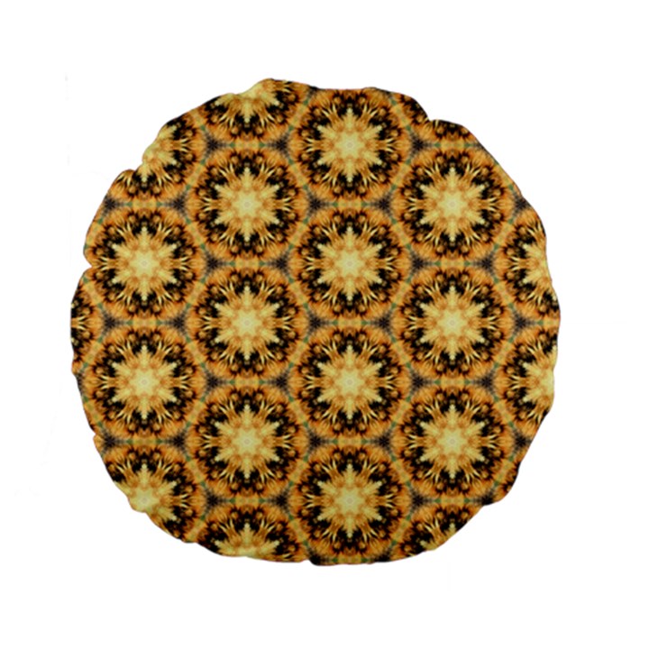 Faux Animal Print Pattern 15  Premium Flano Round Cushion 