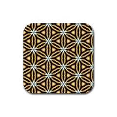 Faux Animal Print Pattern Drink Coaster (square) by GardenOfOphir