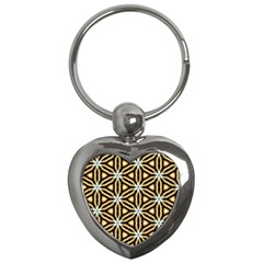 Faux Animal Print Pattern Key Chain (heart) by GardenOfOphir