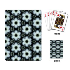 Faux Animal Print Pattern Playing Cards Single Design by GardenOfOphir