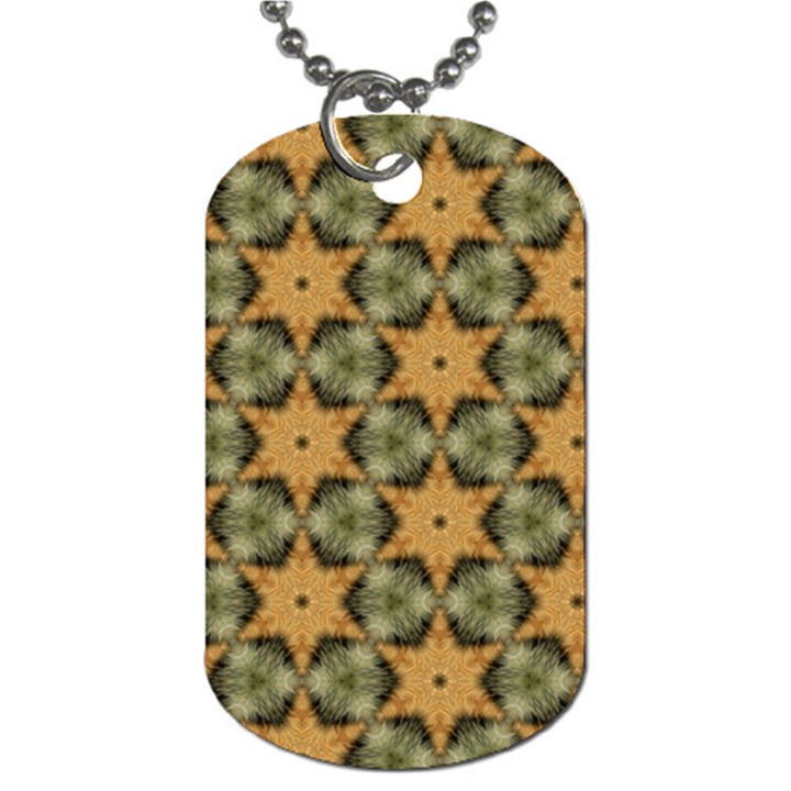 Faux Animal Print Pattern Dog Tag (One Sided)