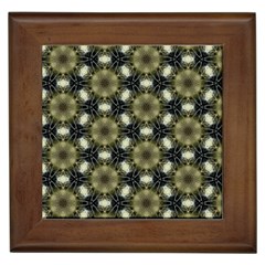 Faux Animal Print Pattern Framed Ceramic Tile by GardenOfOphir