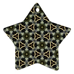 Faux Animal Print Pattern Star Ornament (two Sides) by GardenOfOphir