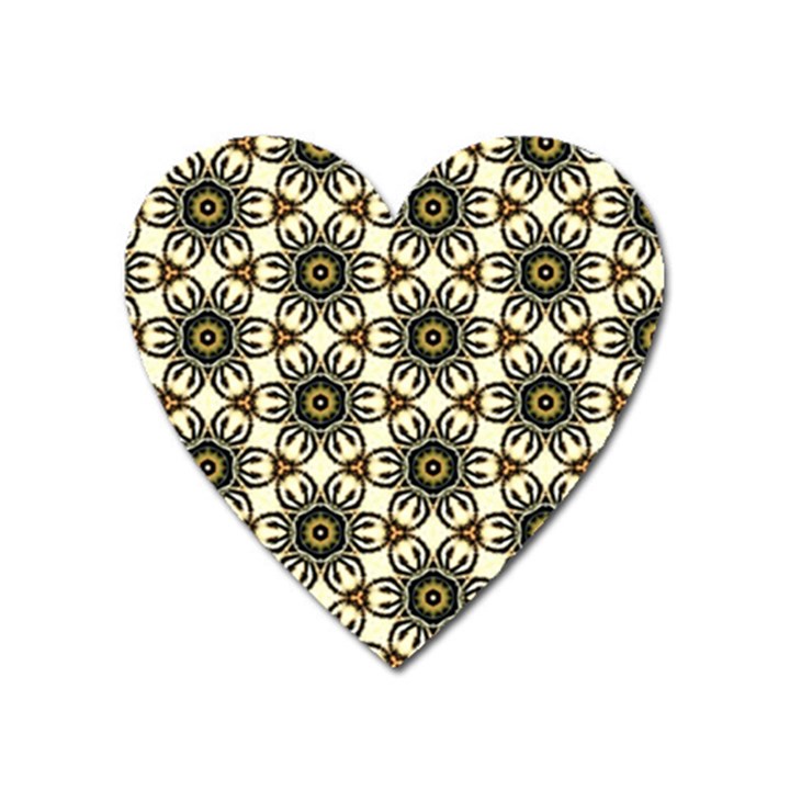 Faux Animal Print Pattern Magnet (Heart)