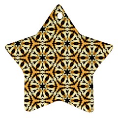 Faux Animal Print Pattern Star Ornament (two Sides) by GardenOfOphir