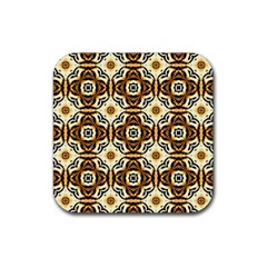 Faux Animal Print Pattern Drink Coaster (square) by GardenOfOphir