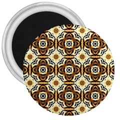 Faux Animal Print Pattern 3  Button Magnet by GardenOfOphir