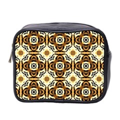 Faux Animal Print Pattern Mini Travel Toiletry Bag (two Sides) by GardenOfOphir