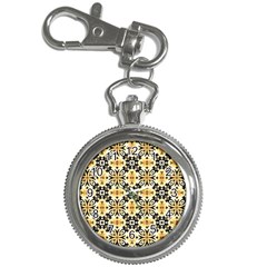 Faux Animal Print Pattern Key Chain Watch by GardenOfOphir