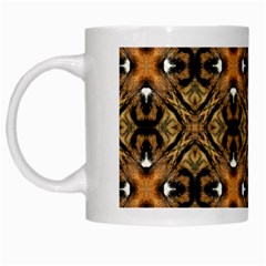 Faux Animal Print Pattern White Coffee Mug by GardenOfOphir