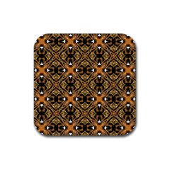 Faux Animal Print Pattern Drink Coaster (square) by GardenOfOphir