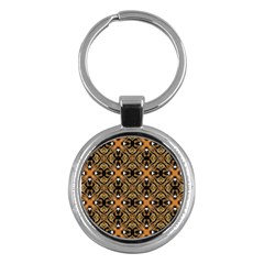 Faux Animal Print Pattern Key Chain (round) by GardenOfOphir