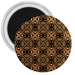 Faux Animal Print Pattern 3  Button Magnet by GardenOfOphir