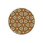 Faux Animal Print Pattern Magnet 3  (Round) Front