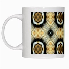 Faux Animal Print Pattern White Coffee Mug by GardenOfOphir