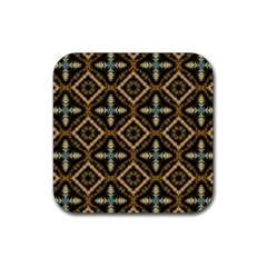 Faux Animal Print Pattern Drink Coaster (square) by GardenOfOphir