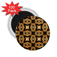 Faux Animal Print Pattern 2.25  Button Magnet (100 pack)