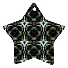 Faux Animal Print Pattern Star Ornament (two Sides) by GardenOfOphir