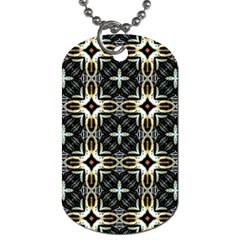 Faux Animal Print Pattern Dog Tag (two-sided)  by GardenOfOphir