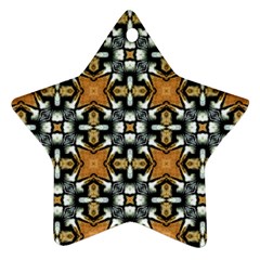 Faux Animal Print Pattern Star Ornament (two Sides) by GardenOfOphir