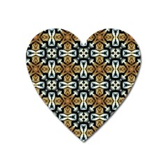 Faux Animal Print Pattern Magnet (heart) by GardenOfOphir