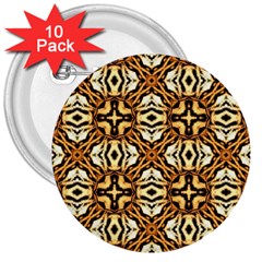 Faux Animal Print Pattern 3  Button (10 Pack) by GardenOfOphir