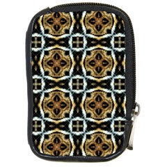 Faux Animal Print Pattern Compact Camera Leather Case by GardenOfOphir