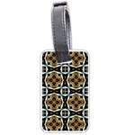 Faux Animal Print Pattern Luggage Tag (One Side) Front