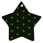 Cute Pretty Elegant Pattern Star Ornament (Two Sides) Front