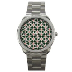 Cute Pretty Elegant Pattern Sport Metal Watch by GardenOfOphir