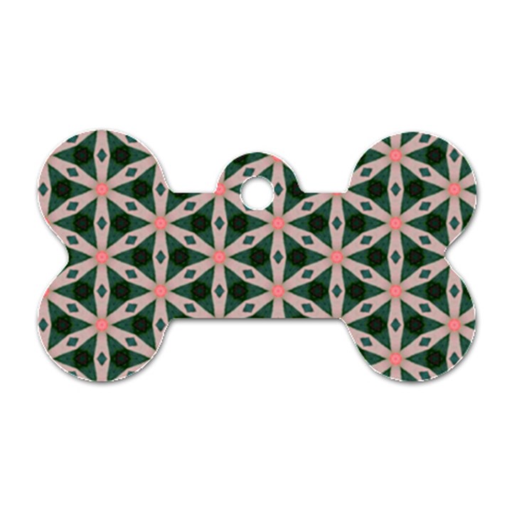 Cute Pretty Elegant Pattern Dog Tag Bone (Two Sided)