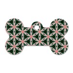 Cute Pretty Elegant Pattern Dog Tag Bone (Two Sided) Back