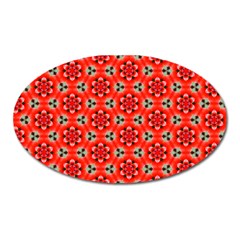 Cute Pretty Elegant Pattern Magnet (oval) by GardenOfOphir