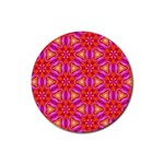 Cute Pretty Elegant Pattern Drink Coasters 4 Pack (Round) Front