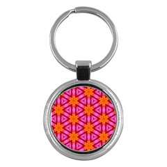 Cute Pretty Elegant Pattern Key Chain (Round)