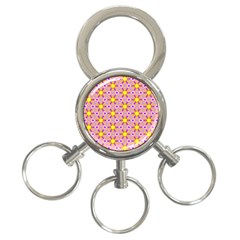 Cute Pretty Elegant Pattern 3-ring Key Chain by GardenOfOphir