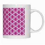 Cute Pretty Elegant Pattern White Coffee Mug Right