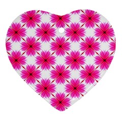 Cute Pretty Elegant Pattern Heart Ornament (Two Sides)