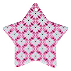 Cute Pretty Elegant Pattern Star Ornament (Two Sides)