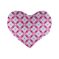 Cute Pretty Elegant Pattern 16  Premium Heart Shape Cushion 