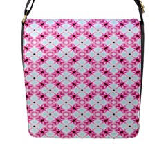 Cute Pretty Elegant Pattern Flap Closure Messenger Bag (Large)