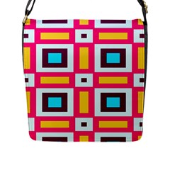 Cute Pretty Elegant Pattern Flap Closure Messenger Bag (large) by GardenOfOphir