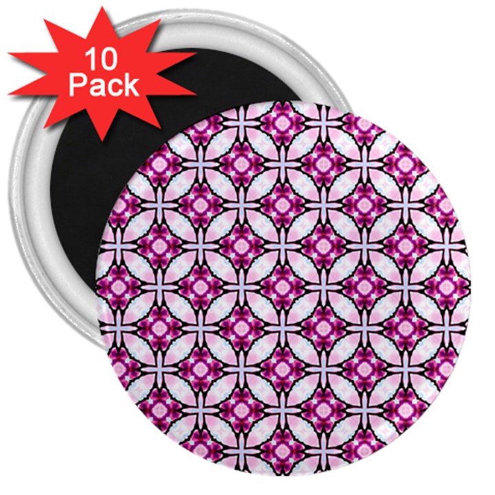 Cute Pretty Elegant Pattern 3  Button Magnet (10 pack)