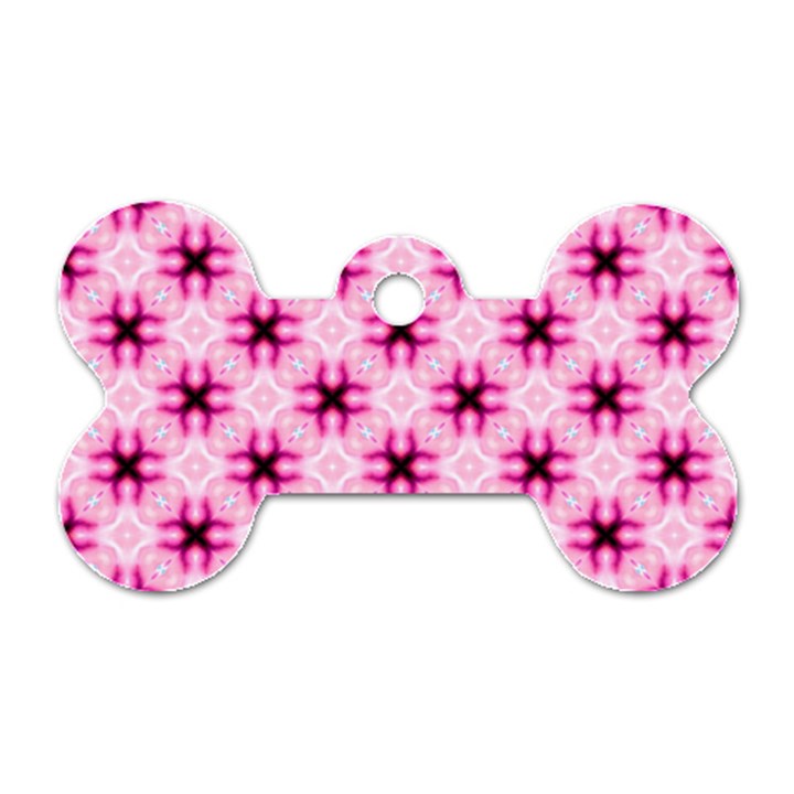 Cute Pretty Elegant Pattern Dog Tag Bone (Two Sided)