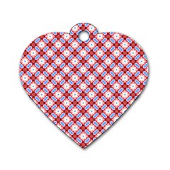 Cute Pretty Elegant Pattern Dog Tag Heart (one Sided)  by GardenOfOphir